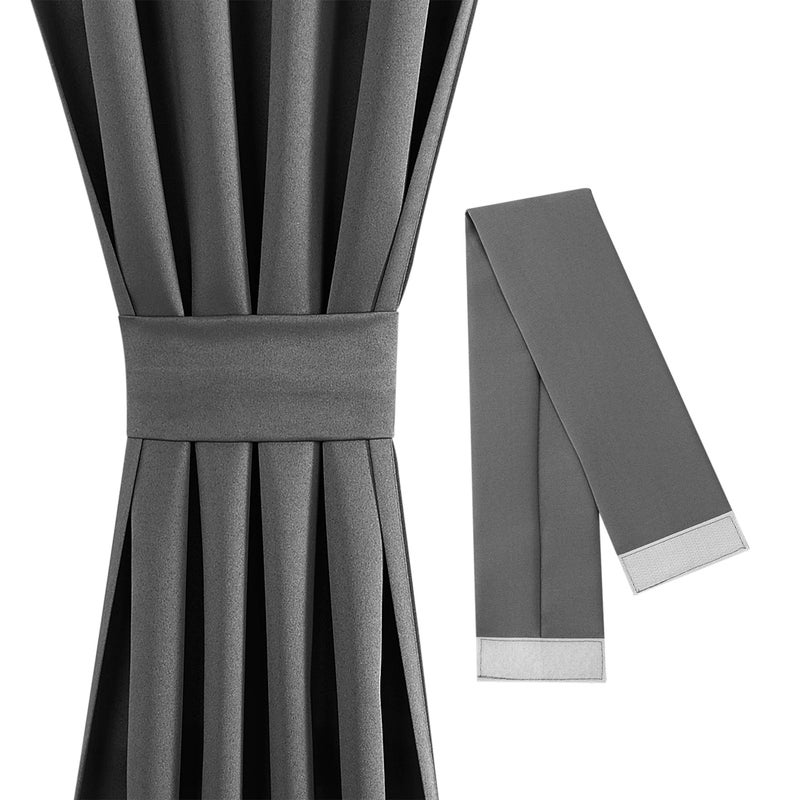 Sun Zero Barrow Energy Efficient Rod Pocket Door Curtain Panel, 54" x 72", Steel - Image 3